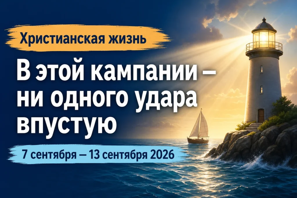 Наша христианская жизнь на неделю с 7 по 13 сентября 2026 года Наша христианская жизнь на неделю с 7 по 13 сентября 2026 года
