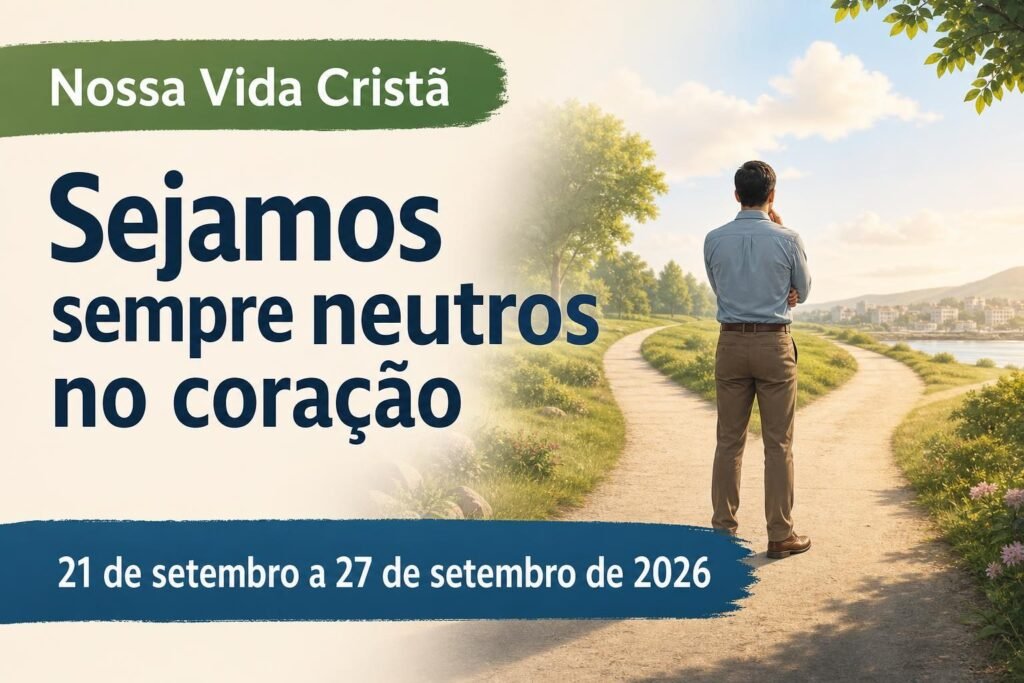 Nossa Vida Cristã para a semana de 21 a 27 de setembro de 2026 Nossa Vida Cristã para a semana de 21 a 27 de setembro de 2026