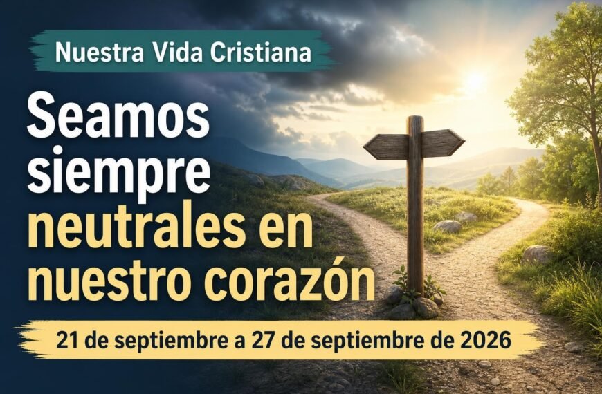 Nuestra Vida Cristiana para la semana del 21-27 de septiembre de 2026