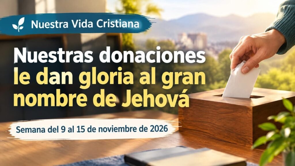 Nuestra Vida Cristiana para la semana del 9 al 15 de noviembre de 2026