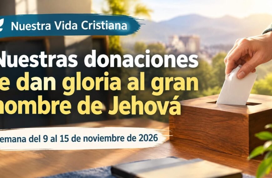Nuestra Vida Cristiana para la semana del 9 al 15 de noviembre de 2026