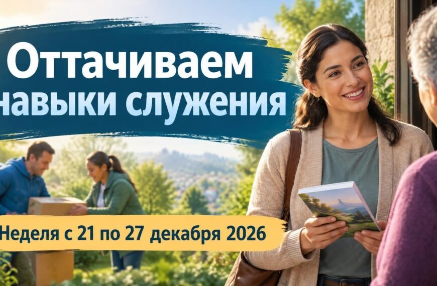 Оттачиваем навыки служения на неделю с 21 по 27 декабря 2026 года