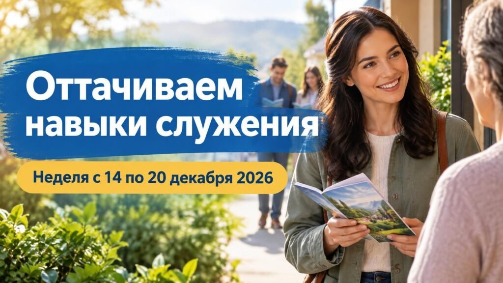 Оттачиваем навыки служения на неделе с 14 по 20 декабря 2026 года