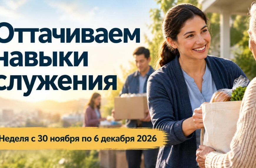 Оттачиваем навыки служения Оттачиваем навыки служения на неделю с 30 ноября по 6 декабря 2026 года