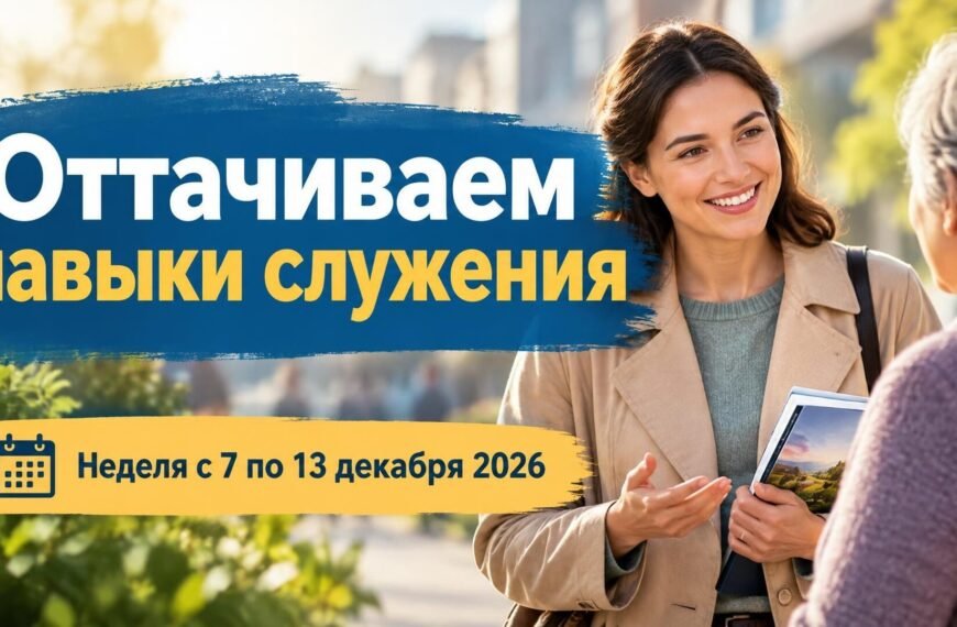 Оттачиваем навыки служения Оттачиваем навыки служения на неделю с 7 по 13 декабря 2026 года