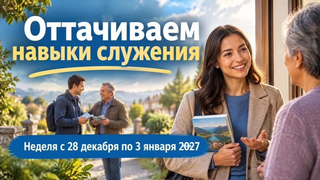 Оттачиваем навыки служения на неделю с 28 декабря 2026 года по 3 января 2027 года