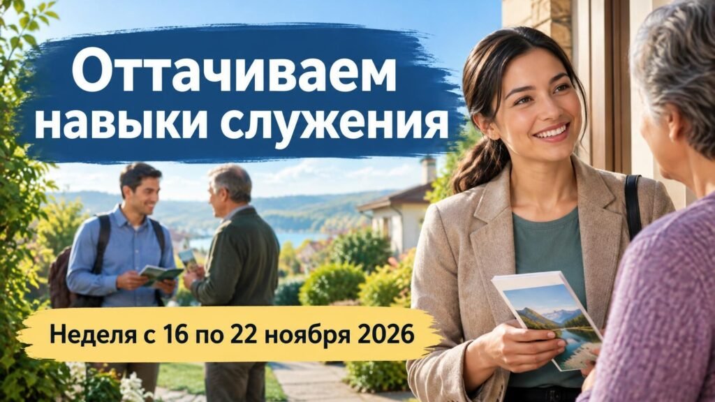 Оттачиваем навыки служения на неделю с 16 по 22 ноября 2026 года