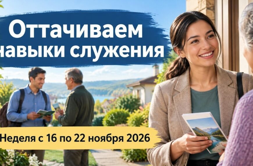 Оттачиваем навыки служения Оттачиваем навыки служения на неделю с 16 по 22 ноября 2026 года