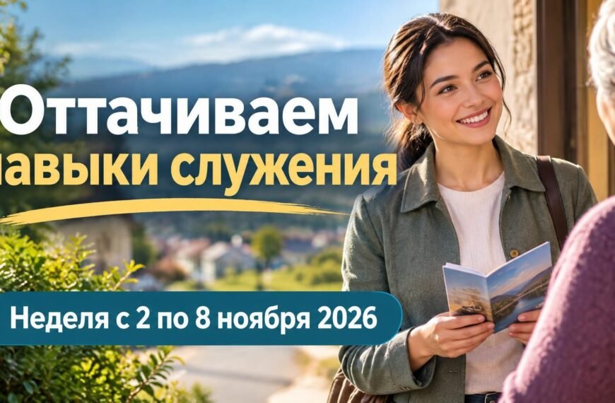 Оттачиваем навыки служения Оттачиваем навыки служения на неделю с 2 по 8 ноября 2026 года