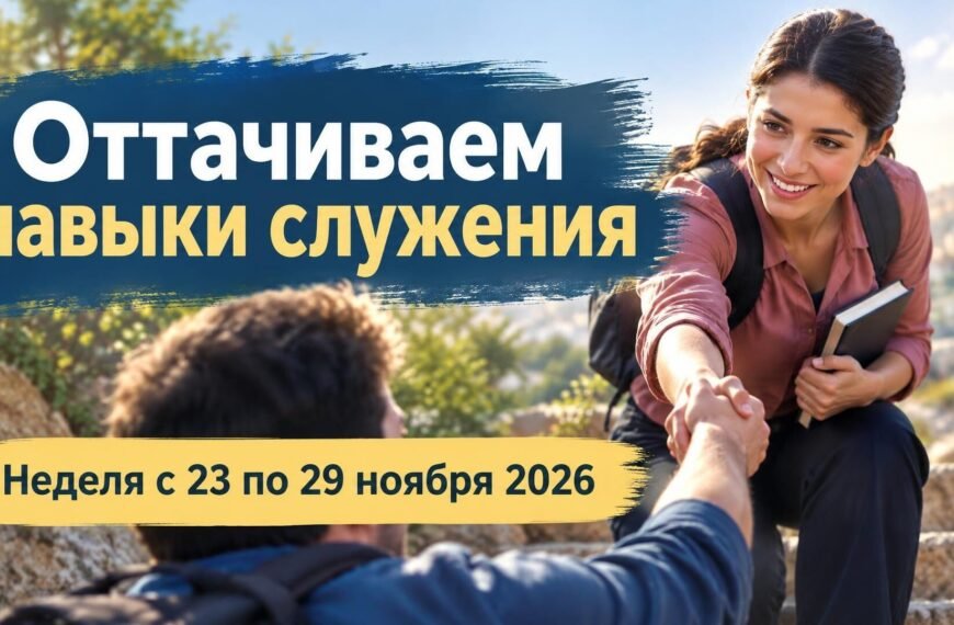 Оттачиваем навыки служения Оттачиваем навыки служения на неделю с 23 по 29 ноября 2026 года