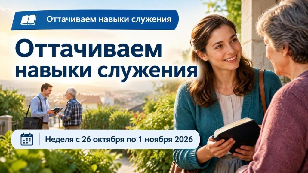 Оттачиваем навыки служения на неделю с 26 октября по 1 ноября 2026 года