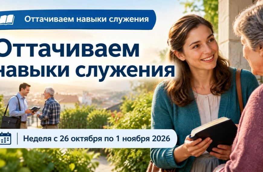 Оттачиваем навыки служения на неделю с 26 октября по 1 ноября 2026 года
