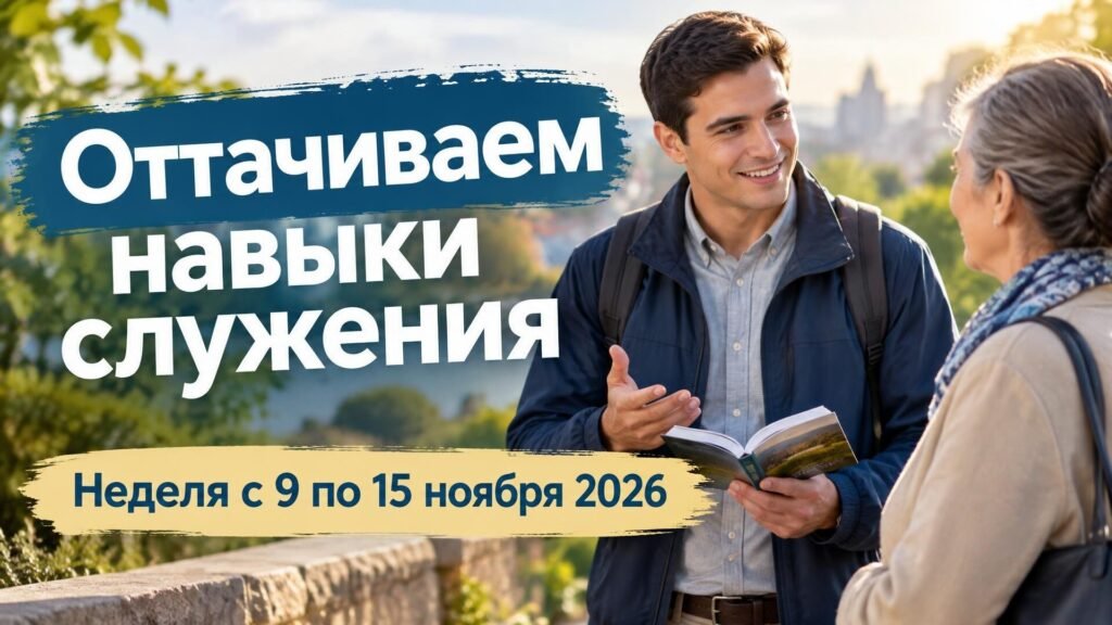 Оттачиваем навыки служения на неделю с 9 по 15 ноября 2026 года