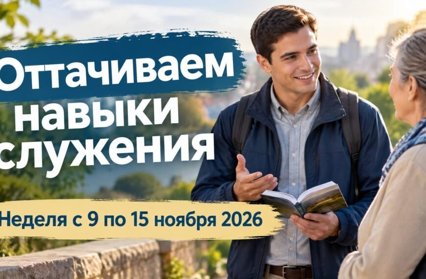 Оттачиваем навыки служения Оттачиваем навыки служения на неделю с 9 по 15 ноября 2026 года