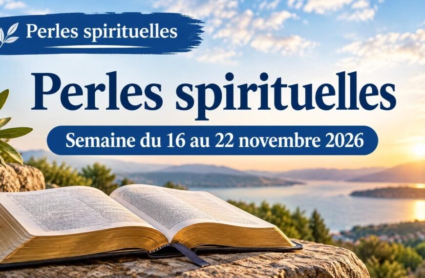 Perles spirituelles pour la semaine du 16 au 22 novembre 2026