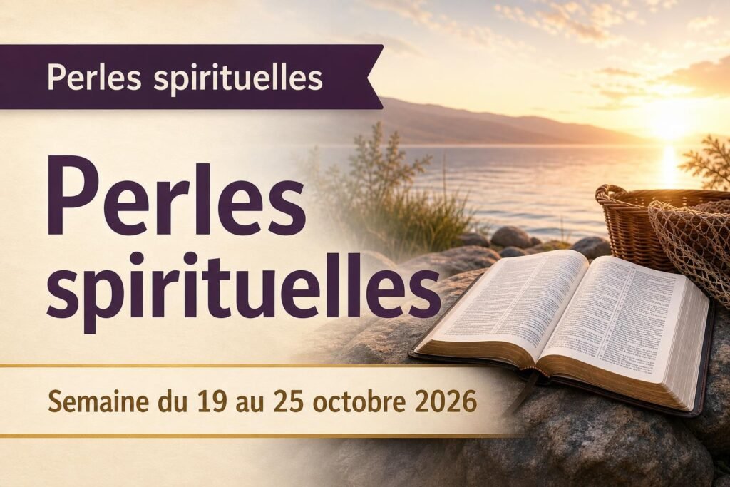 Perles spirituelles pour la semaine du 19 au 25 octobre 2026