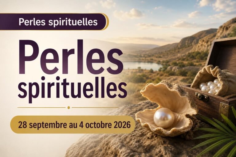 Perles spirituelles pour la semaine du 28 septembre au 4 octobre 2026