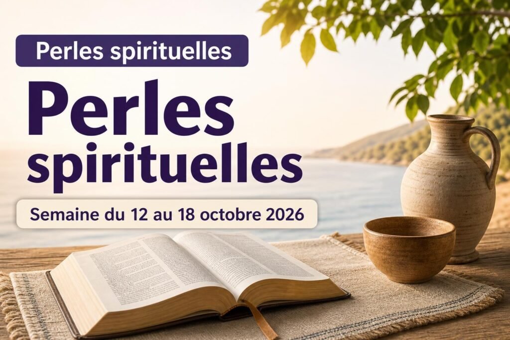 Perles spirituelles pour la semaine du 12 au 18 octobre 2026 Perles spirituelles pour la semaine du 12 au 18 octobre 2026