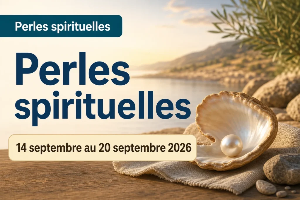 Perles spirituelles pour la semaine du 14 au 20 septembre 2026