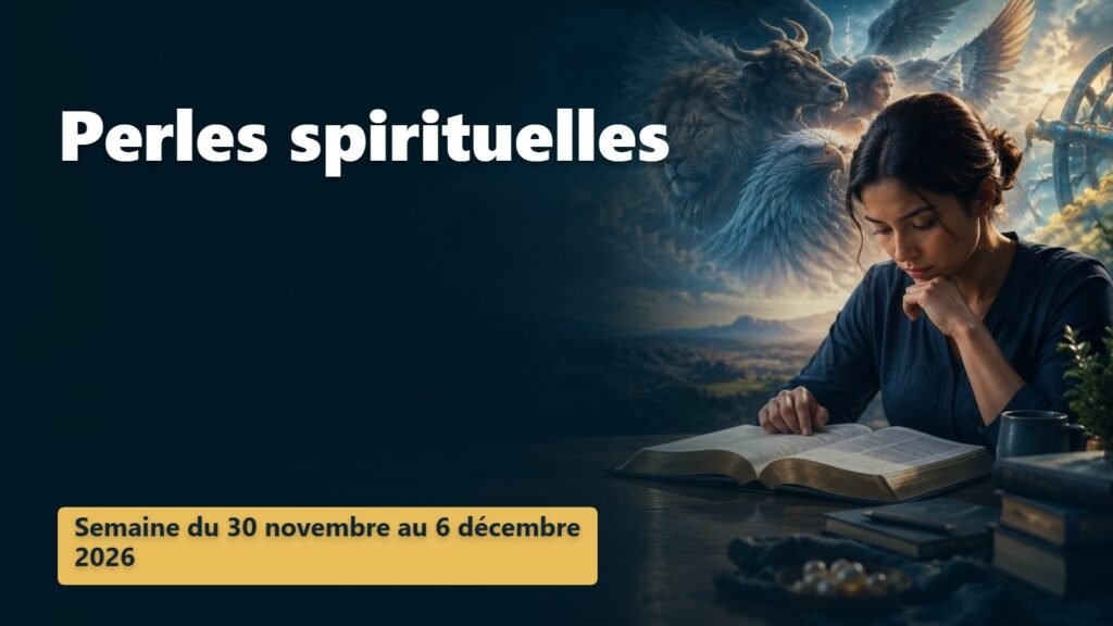 Perles spirituelles pour la semaine du 30 novembre au 6 décembre 2026