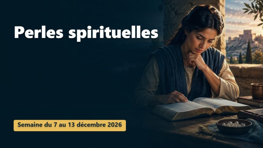 Perles spirituelles pour la semaine du 7 au 13 décembre 2026