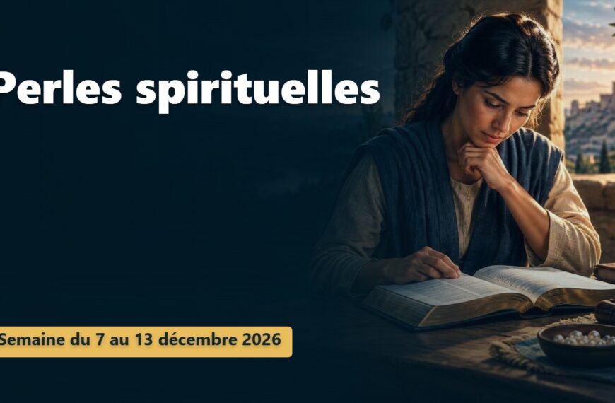 Perles spirituelles Perles spirituelles pour la semaine du 7 au 13 décembre 2026