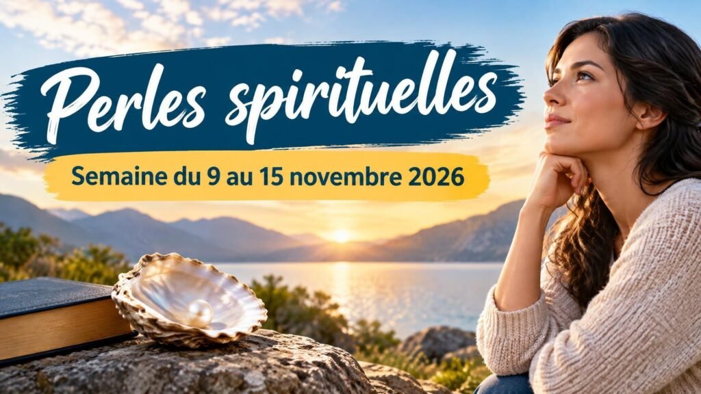 Perles spirituelles pour la semaine du 9 au 15 novembre 2026 Perles spirituelles pour la semaine du 9 au 15 novembre 2026