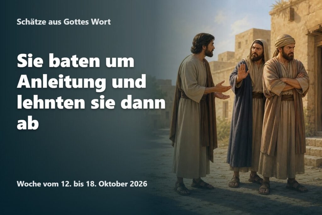 Schätze aus Gottes Wort für die Woche vom 12. bis 18. Oktober 2026 Schätze aus Gottes Wort für die Woche vom 12. bis 18. Oktober 2026