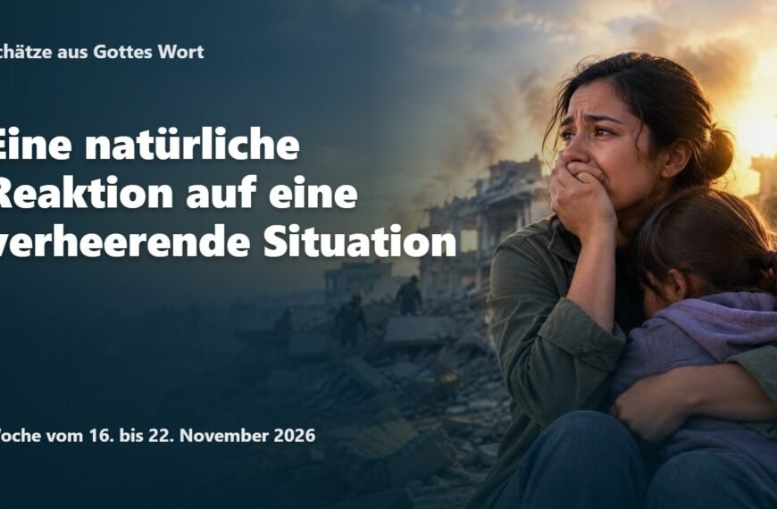 Schätze aus Gottes Wort für die Woche vom 16. bis 22. November 2026