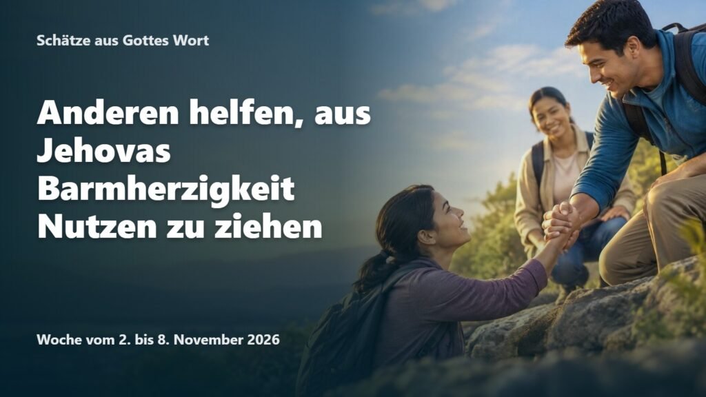 Schätze aus Gottes Wort für die Woche vom 2. bis 8. November 2026 Schätze aus Gottes Wort für die Woche vom 2. bis 8. November 2026