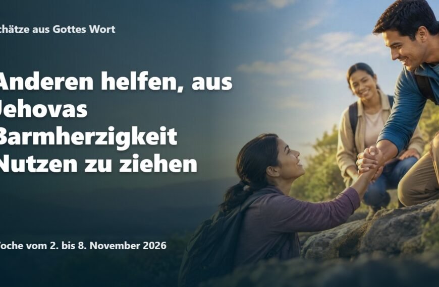 Schätze aus Gottes Wort für die Woche vom 2. bis 8. November 2026