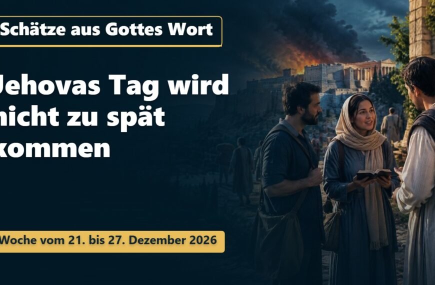 Schätze aus Gottes Wort für die Woche vom 21. bis 27. Dezember 2026