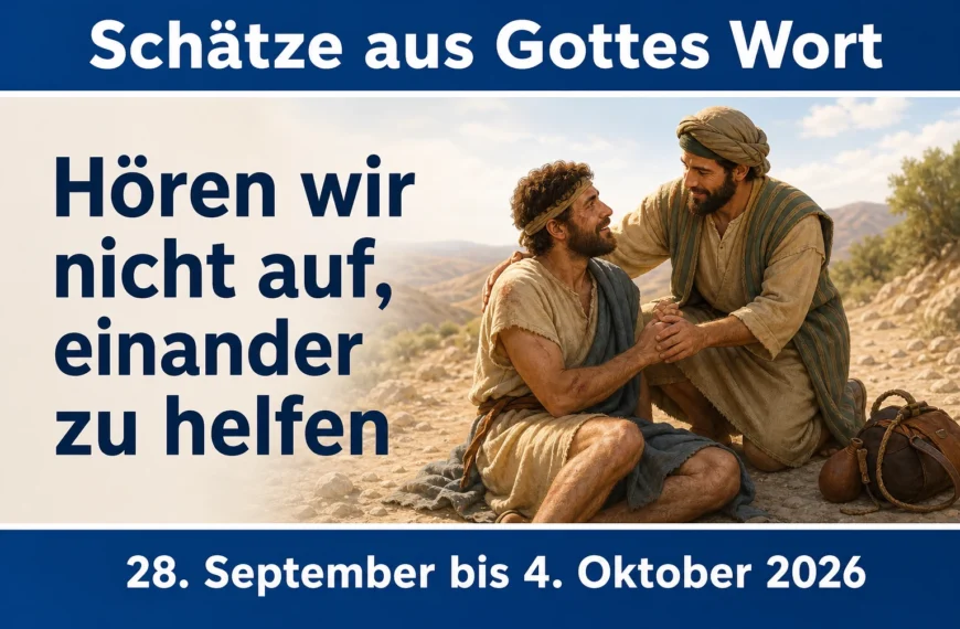 Schätze aus Gottes Wort für die Woche vom 28. September bis 4. Oktober 2026