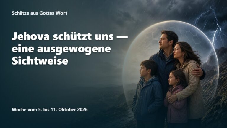 Schätze aus Gottes Wort für die Woche vom 5. bis 11. Oktober 2026