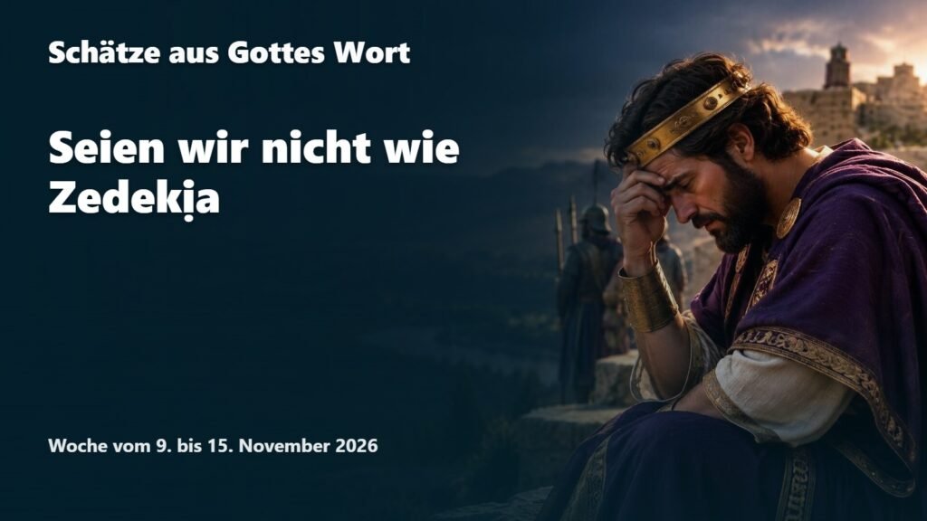 Schätze aus Gottes Wort für die Woche vom 9. bis 15. November 2026 Schätze aus Gottes Wort für die Woche vom 9. bis 15. November 2026