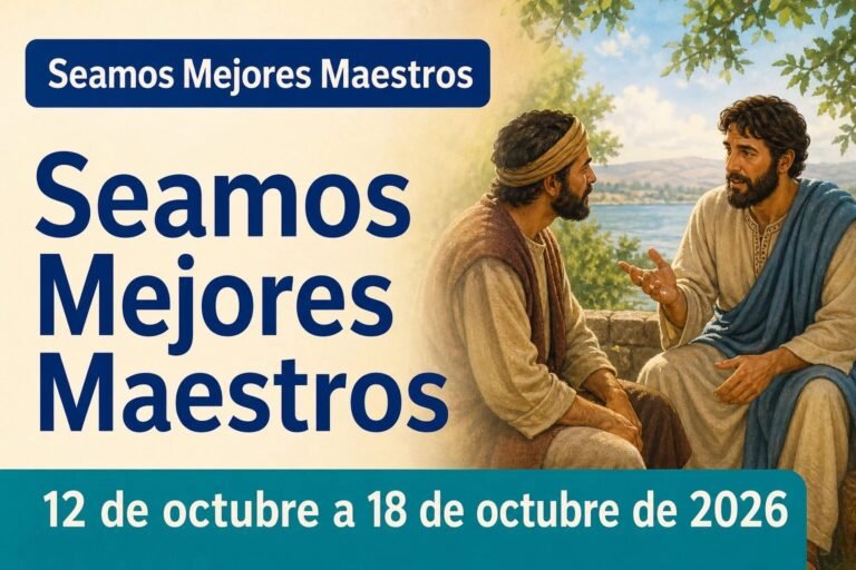 Seamos Mejores Maestros para la semana del 12-18 de octubre de 2026