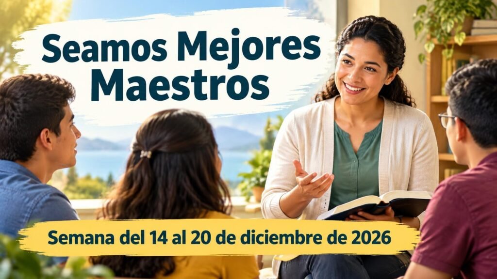 Seamos Mejores Maestros para la semana del 14 al 20 de diciembre de 2026