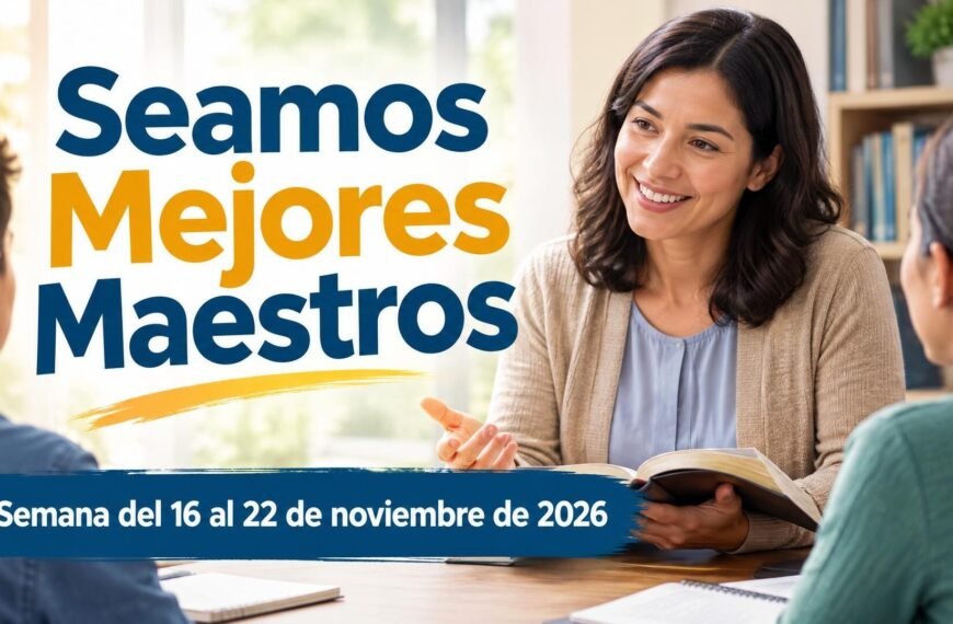 Seamos Mejores Maestros para la semana del 16 al 22 de noviembre de 2026