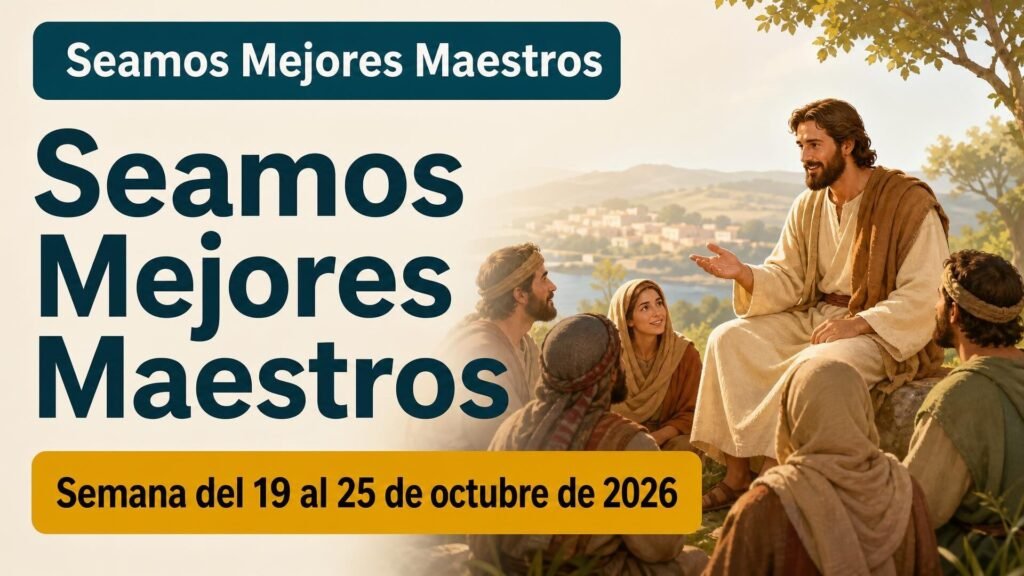 Seamos Mejores Maestros para la semana del 19 al 25 de octubre de 2026 Seamos Mejores Maestros para la semana del 19 al 25 de octubre de 2026