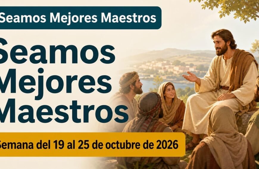 Seamos Mejores Maestros para la semana del 19 al 25 de octubre de 2026