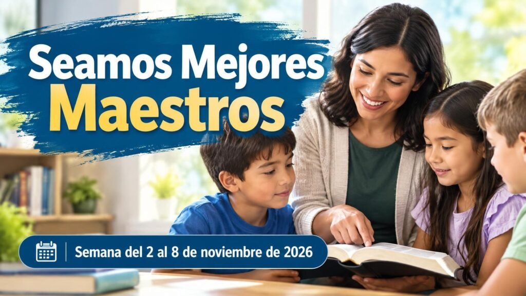 Seamos Mejores Maestros para la semana del 2 al 8 de noviembre de 2026