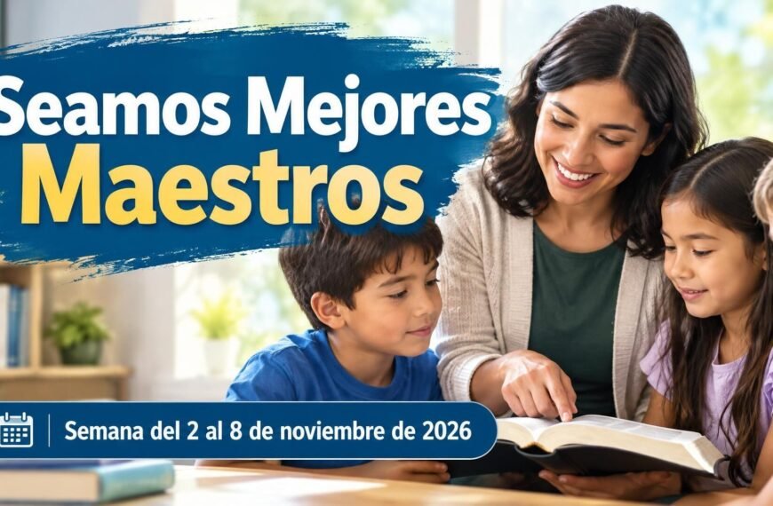 Seamos Mejores Maestros para la semana del 2 al 8 de noviembre de 2026