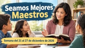 Seamos Mejores Maestros para la semana del 21 al 27 de diciembre de 2026