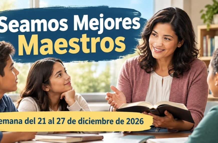 Seamos Mejores Maestros para la semana del 21 al 27 de diciembre de 2026