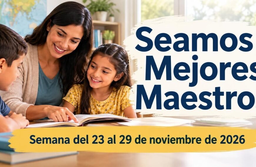 Seamos Mejores Maestros para la semana del 23 al 29 de noviembre de 2026