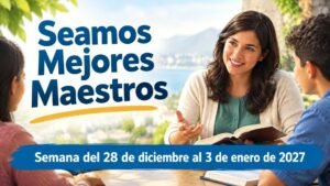 Seamos Mejores Maestros para la semana del 28 de diciembre de 2026 al 3 de enero de 2027