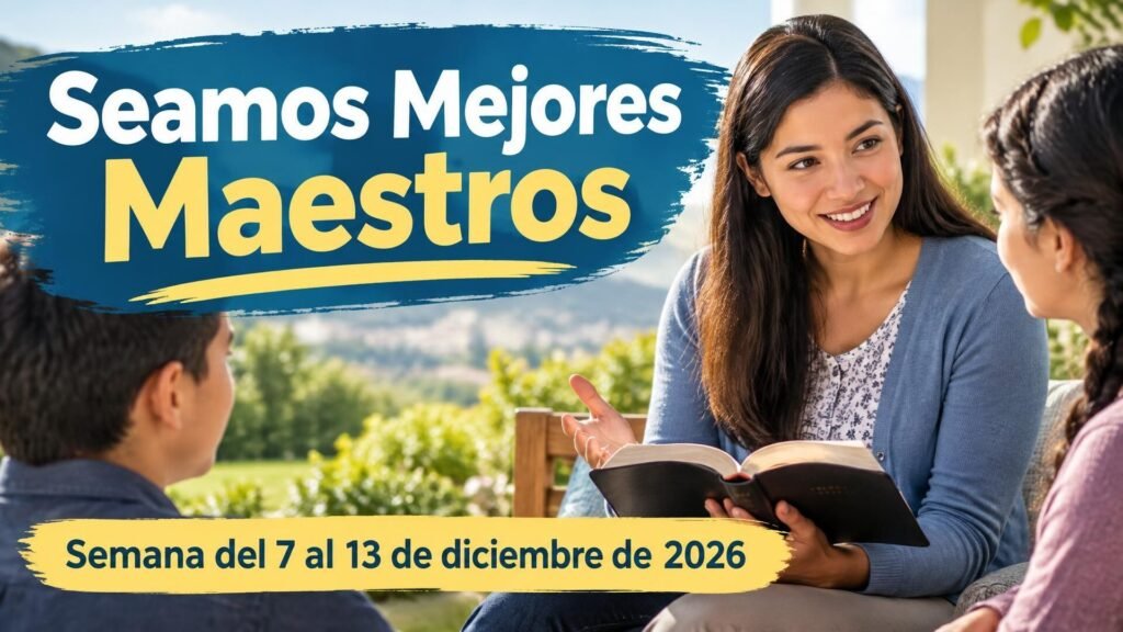 Seamos Mejores Maestros para la semana del 7 al 13 de diciembre de 2026