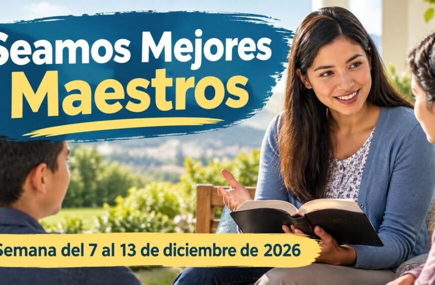 Seamos Mejores Maestros para la semana del 7 al 13 de diciembre de 2026