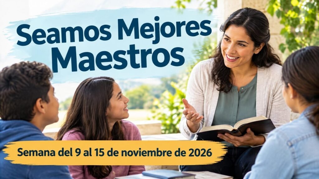 Seamos Mejores Maestros para la semana del 9 al 15 de noviembre de 2026