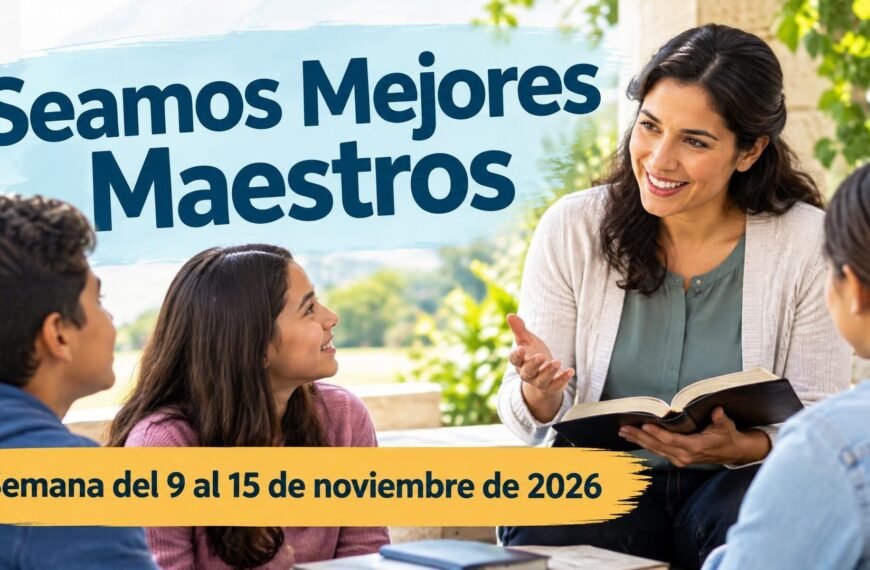 Seamos Mejores Maestros para la semana del 9 al 15 de noviembre de 2026